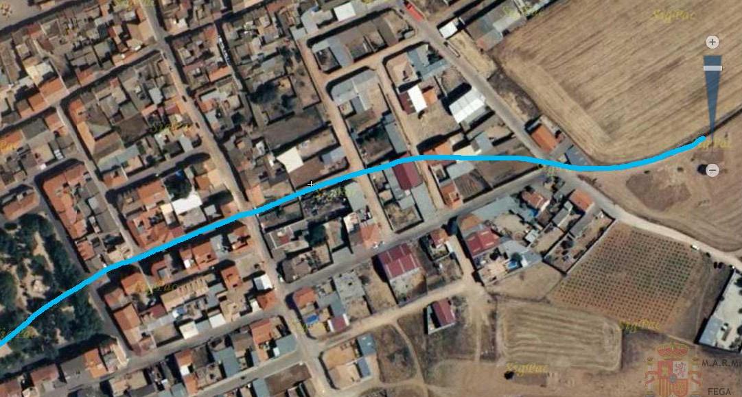 trazado del arroyo córcoles