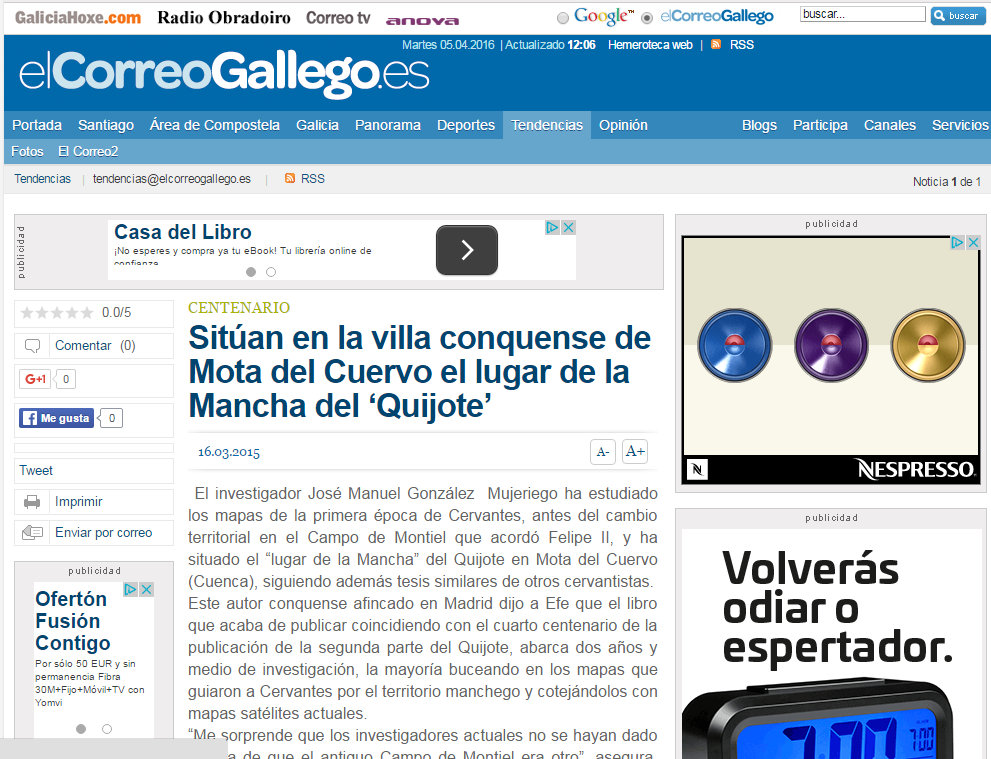 Dossier de Prensa CORREO GALLEGO