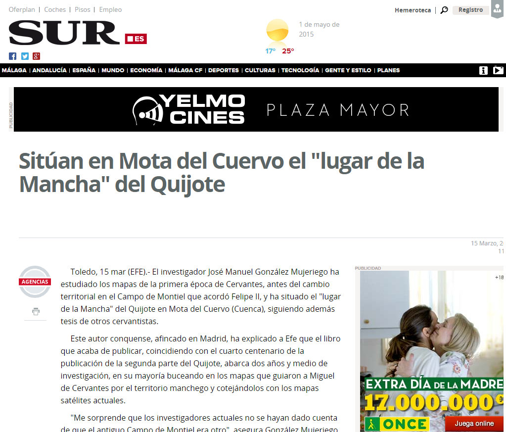 Dossier de prensa Diario SUR de Málaga
