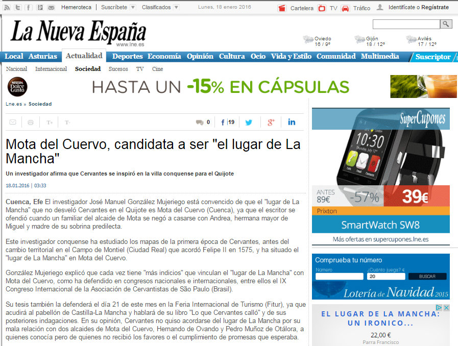 Dossier de Prensa LA NUEVA ESPAÑA A2