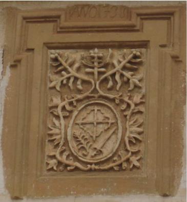 Escudo de la Inquisición en Mota del Cuervo