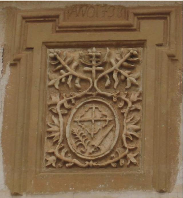 Escudo de la Inquisición en Mota del Cuervo