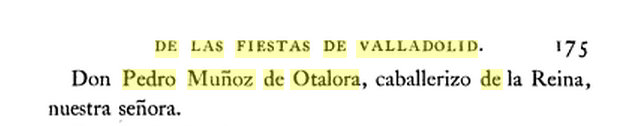 Pedro Muñoz de Otálora en las fiestas de Valladolid