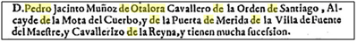 Pedro Muñoz hijo del Oidor
