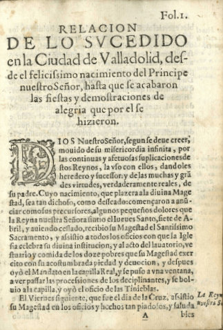 Relación de lo sucedido en Valladolid