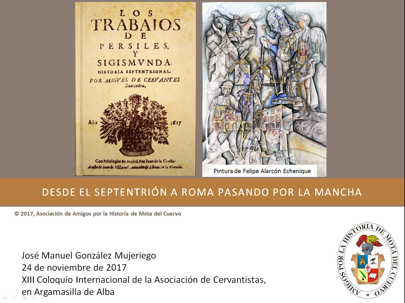 Portada de la comunicación.