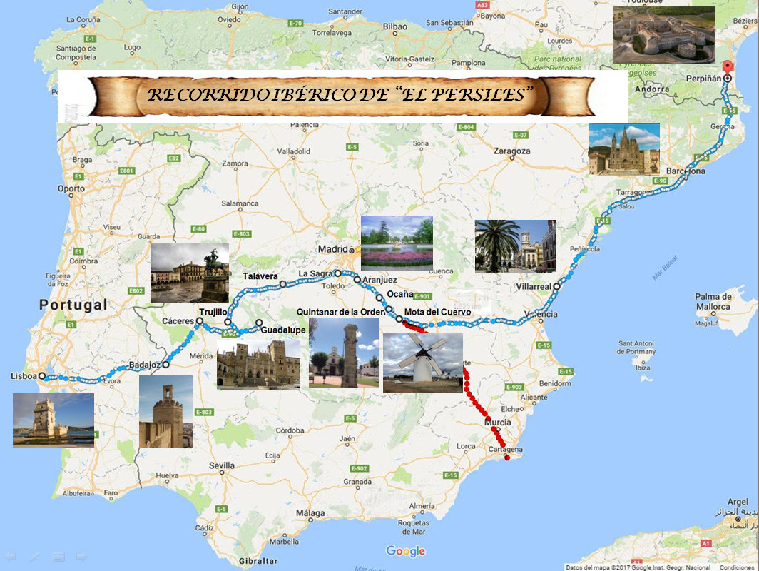 recorrido europeo del Persiles 1